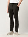 Arrow Sport Solid Slim Fit Twill Trousers