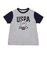 U.S. Polo Assn. Kids Boys Brand Printed Pure Cotton T-Shirt