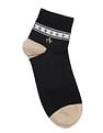 Arrow Striped Ankle Length Cotton Socks - Pack Of 2