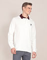 U.S. Polo Assn. Corduroy Collar Long Sleeve Polo Shirt