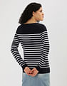 Tommy Hilfiger Boat Neck Horizontal Stripe Sweater