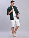 Tommy Hilfiger Striped Regular Fit Plain Woven Shirt