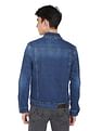 Flying Machine Panelled Spread Collar Denim Jacket