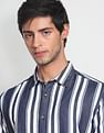 Flying Machine Vertical Stripe Twill Shirt