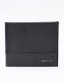 Calvin Klein Textured Black Leather Card Holder Wallet