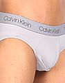 Calvin Klein Underwear Men Grey Mid Rise Solid Hip Briefs
