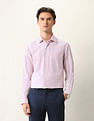 Arrow Textured Manhattan Slim Fit Ceremonial Shirt