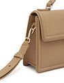 Tommy Hilfiger Solid Beige PU Bag