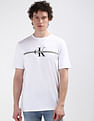 Calvin Klein Brand Print Cotton T-Shirt
