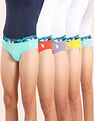 USPA Innerwear Boys Cotton Spandex Solid Briefs - Pack Of 5