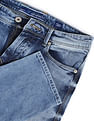 Flying Machine Mid Rise Acid Wash Denim Weave Jeans