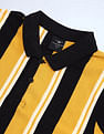 Flying Machine Vertical Stripe Cotton Polo Shirt