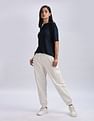 Calvin Klein Jeans Regular-Fit Solid Mid Rise Trouser