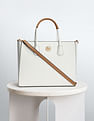 U.S. Polo Assn. Women Metallic Hardware Structured Handbag