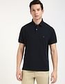 Tommy Hilfiger Solid Regular-Fit Cotton Polo Shirt