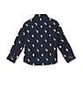U.S. Polo Assn. Kids Boys Button Down Collar Printed Shirt