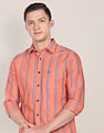 U.S. Polo Assn. Vertical Stripe Pinpoint Oxford Casual Shirt