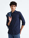Flying Machine Horizontal Stripe Slim Fit Shirt