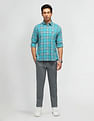 Arrow Sport Air Soft Plaid Checked Shirt