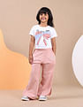 U.S. Polo Assn. Kids Girls Solid Regular Fit Track Pants