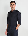 Arrow Newyork Manhattan Slim Fit Solid Shirt