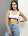Calvin Klein Underwear Medium Support Logo Under Band Sports Bra