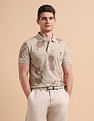 U.S. Polo Assn. Denim Co. All-Over Printed Pure Cotton Polo Shirt