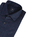 Arrow Dobby Weave Geometric Print Shirt