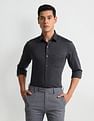 Arrow Manhattan Slim Fit Herringbone Shirt
