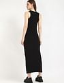 Tommy Hilfiger Cotton Crew Neck Midi Dress