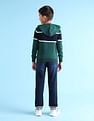 U.S. Polo Assn. Kids Boys Striped Hooded Sweater