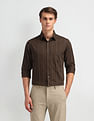 Arrow Manhattan Slim Fit Vertical Striped Shirt