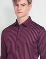 Flying Machine Vertical Stripe Slim Fit Shirt