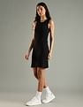 Tommy Hilfiger Cotton Round Neck Bodycon Dress