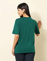 U.S. Polo Assn. Women Boyfriend Fit Brand Printed T-Shirt