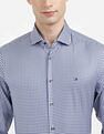 Tommy Hilfiger Satin Puppytooth Slim Fit Shirt
