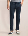 U.S. Polo Assn. Printed Slim Straight Fit Satin Trousers