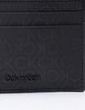 Calvin Klein Logo Black Leather Bi-Fold Wallet