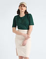 Tommy Hilfiger High Shine Embroidered T-Shirt