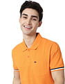 AD by Arvind Solid Cotton Pique Polo Shirt
