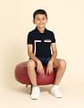 U.S. Polo Assn. Kids Boys Vertical Striped Regular Polo Shirt
