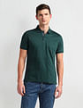 Arrow Pique Knit Solid Polo Shirt