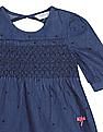U.S. Polo Assn. Kids Round Neck Star Print Chambray Top