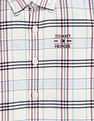 Tommy Hilfiger Kids Boys Checked Regular-Fit Cotton Shirt
