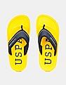 U.S. Polo Assn. Men Brand Print Non-Skid Zedo Flip Flops