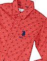 U.S. Polo Assn. Kids Boys Spread Collar Printed Shirt
