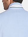 U.S. Polo Assn. Men Light Blue Notch Lapel Collar Casual Blazer