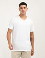 Calvin Klein Jeans Solid Liquid V Neck T-Shirt