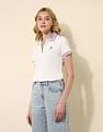 U.S. Polo Assn. Women Tipped Collar Regular Fit Polo Shirt
