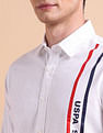 U.S. Polo Assn. Brand Printed Tailored Fit Oxford Shirt